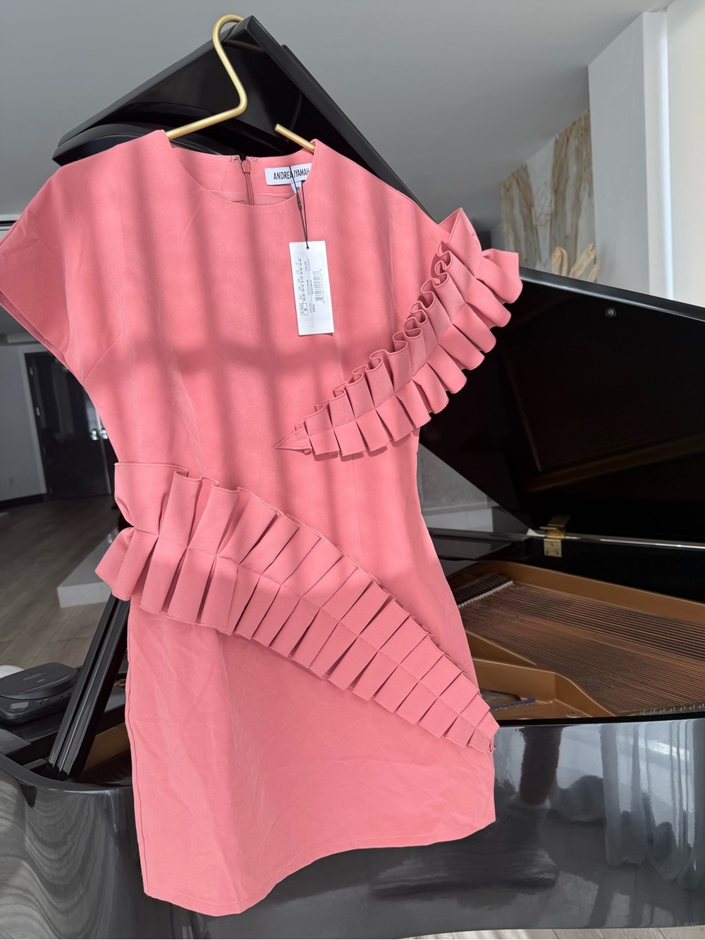 ANDREA IYAMAH Elegant Ruffle-Detail Mini Dress - Picture 7 of 16